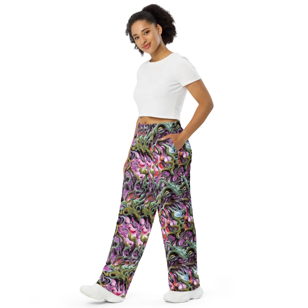 Venom Velvet on Wide-Leg Pants — Left Front