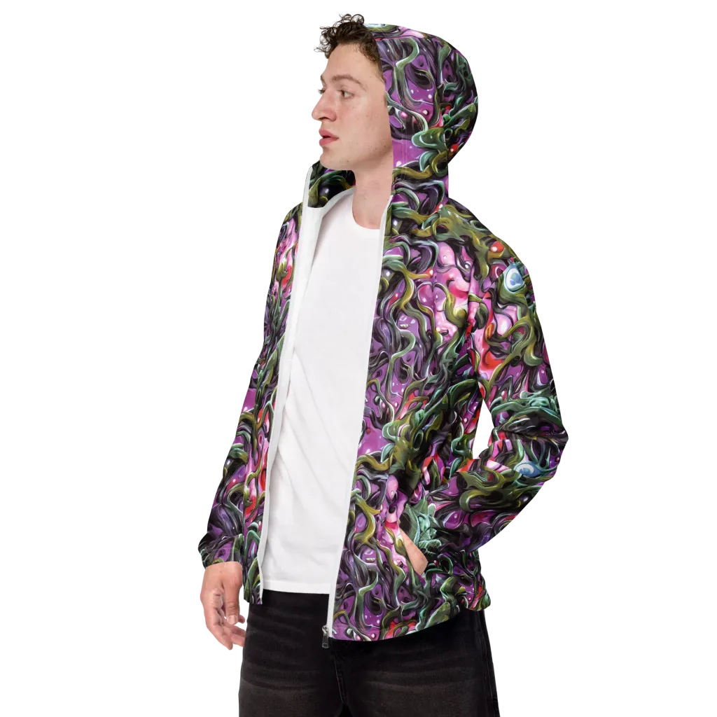 Venom Velvet on Men's Windbreaker — Left Front