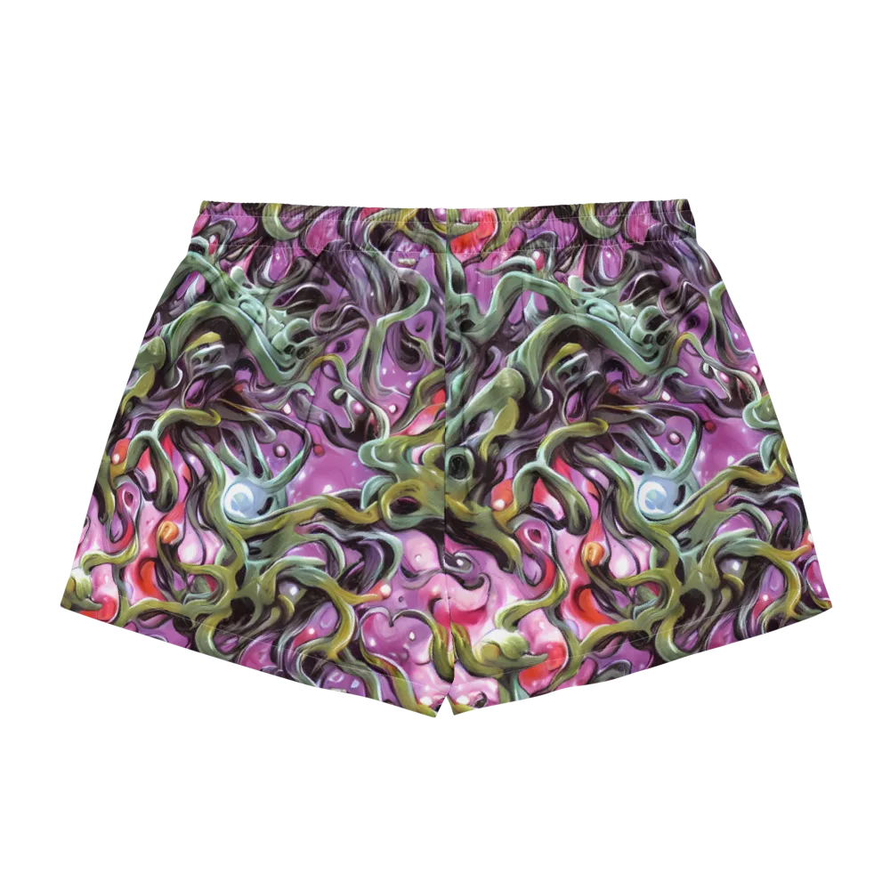 Venom Velvet on Women's Pajama Shorts — Back