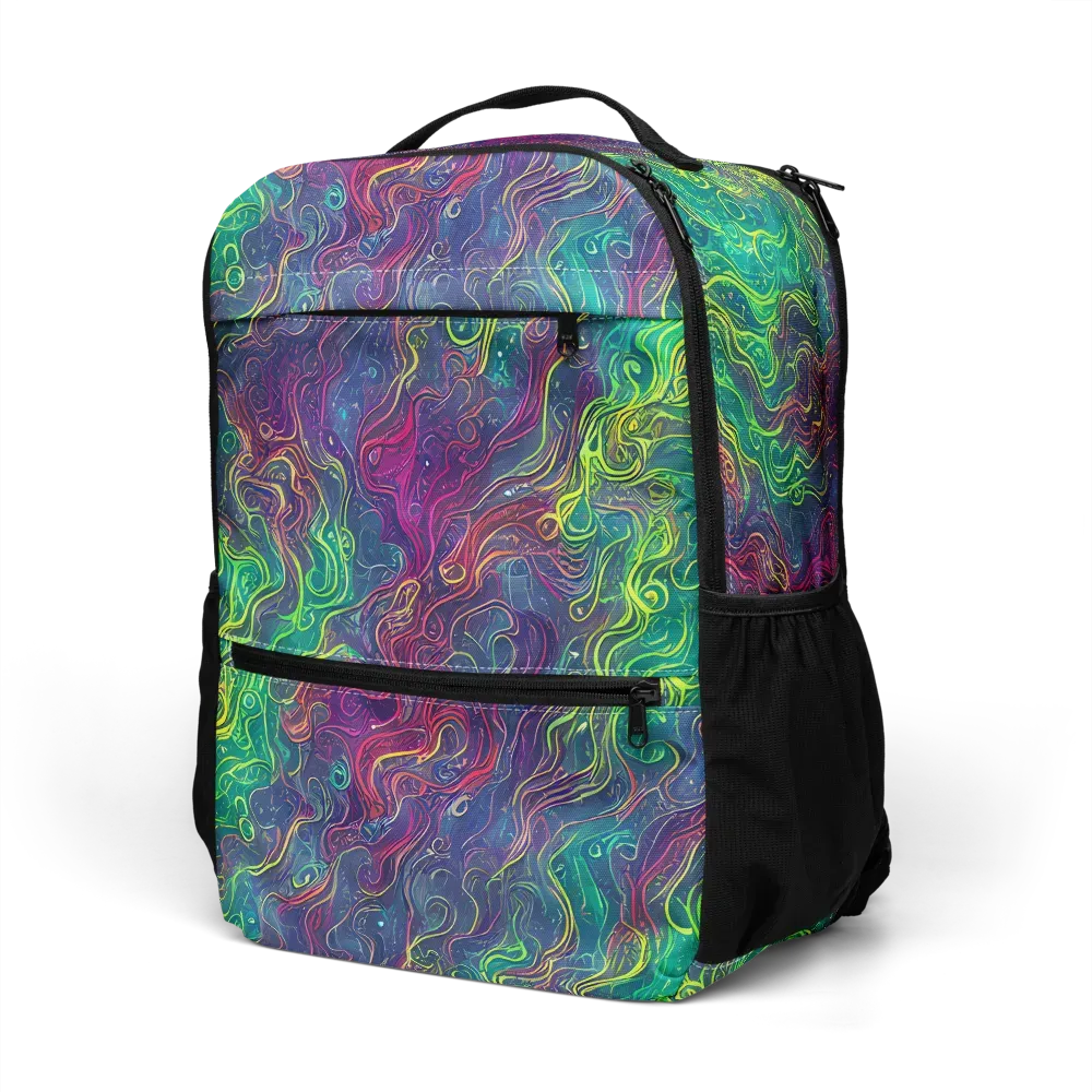 Neon Eddies on Utility Backpack — Left Front