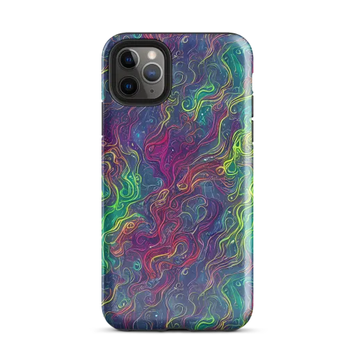 Neon Eddies on a Tough Case for iPhone®