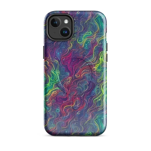 Neon Eddies on a MagSafe Tough Case for iPhone®