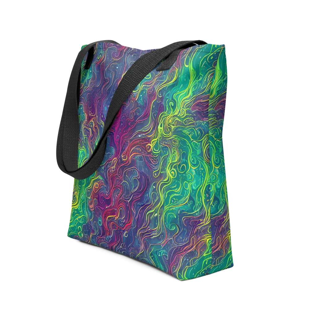 Neon Eddies on Tote Bag — Front