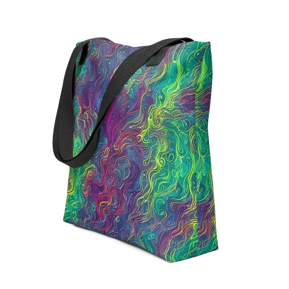 Neon Eddies on Tote Bag — Front