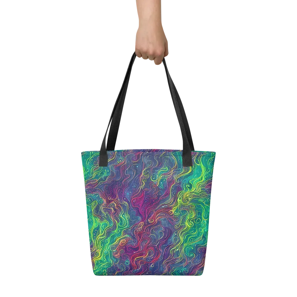 Neon Eddies on Tote Bag — Front