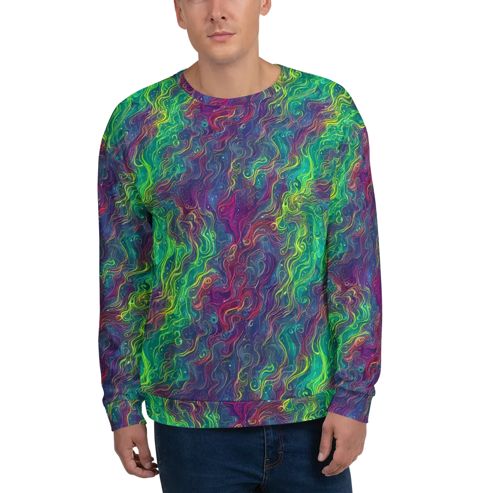 Neon Eddies on Sweatshirt — Front