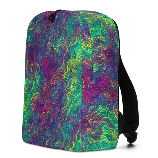 Neon Eddies on a Minimalist Backpack