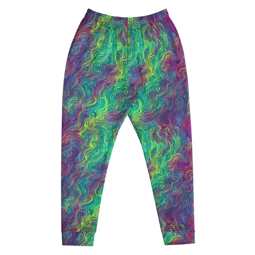 Neon Eddies on Men's Joggers — Front