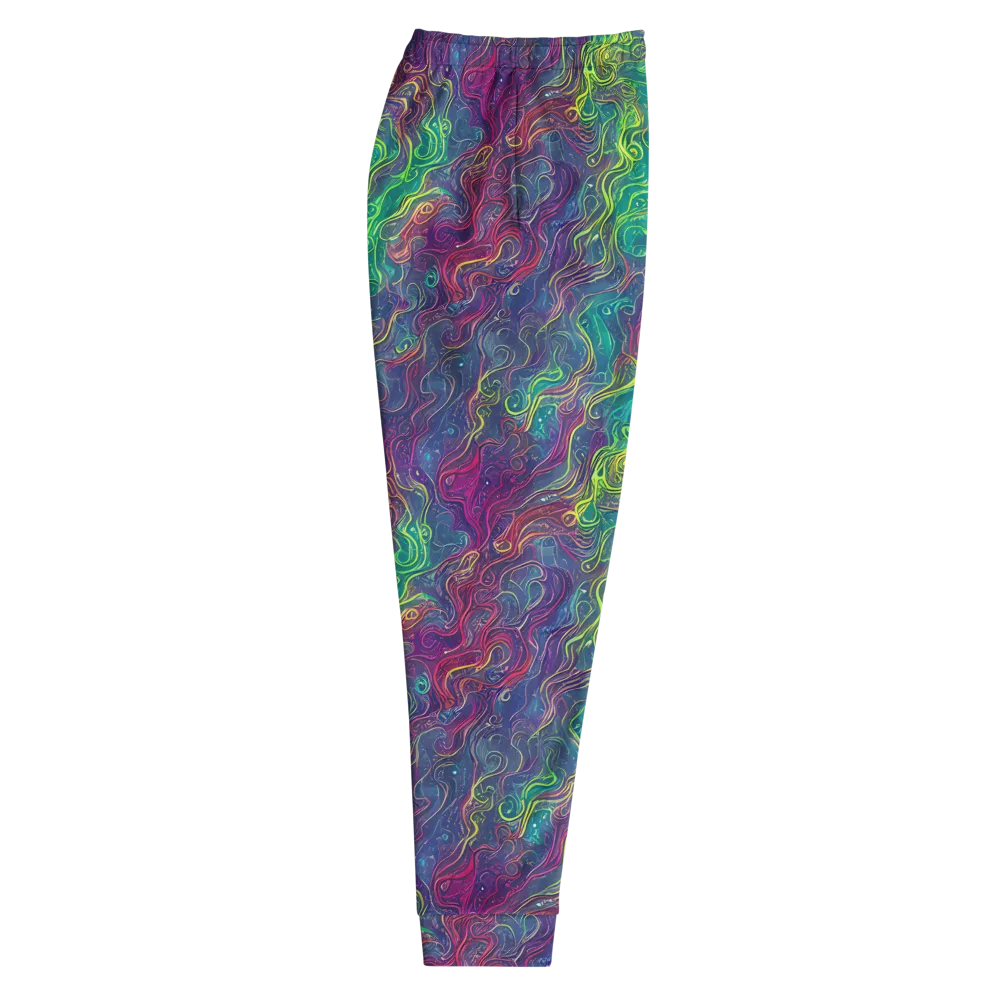 Neon Eddies on Men's Joggers — Right