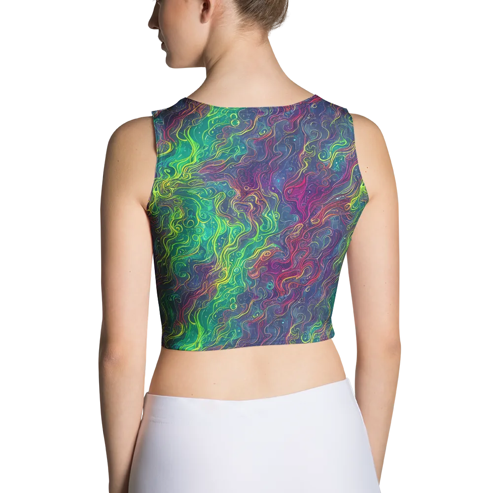Neon Eddies on Crop Top — Back
