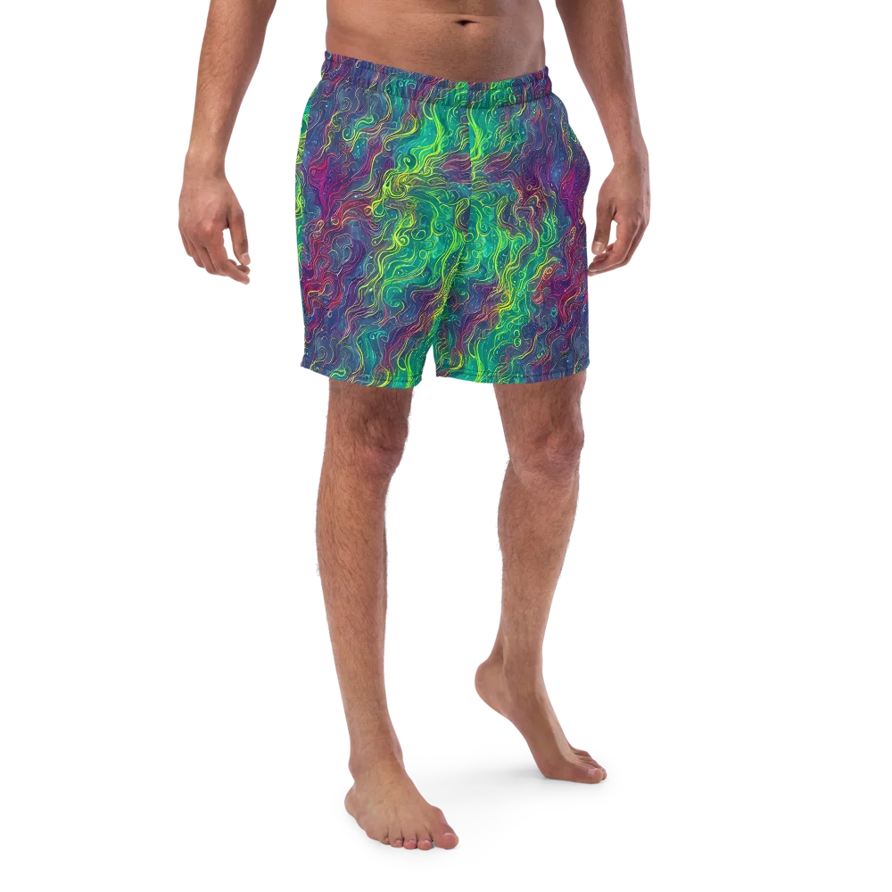 Neon Eddies on Swim Trunks — Front