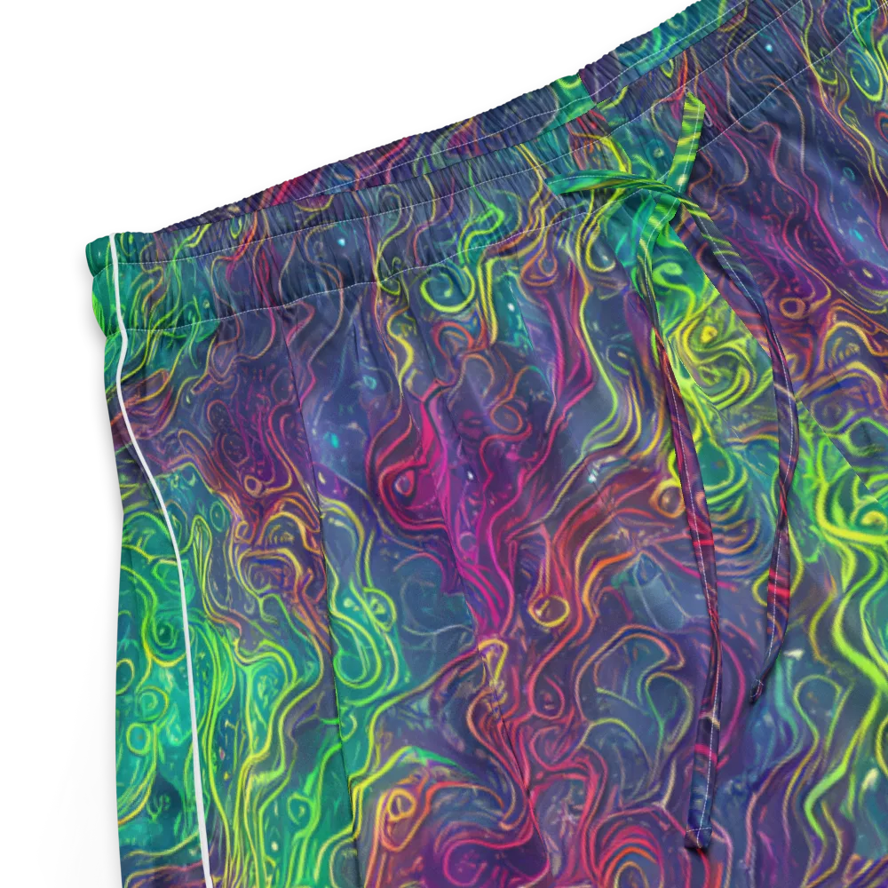 Neon Eddies on Women's Pajama Shorts — Product details