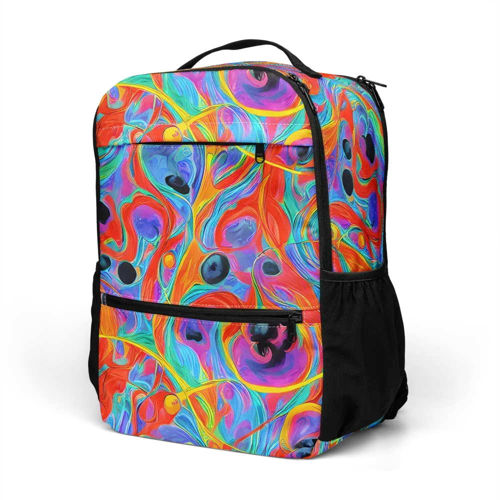 Electric Marbledream on Utility Backpack — Left Front