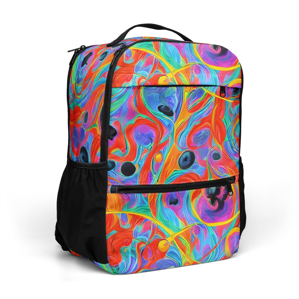 Electric Marbledream on Utility Backpack — Right Front