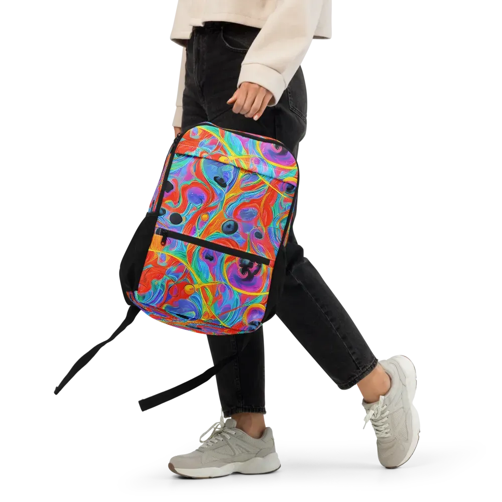Electric Marbledream on Utility Backpack — Front