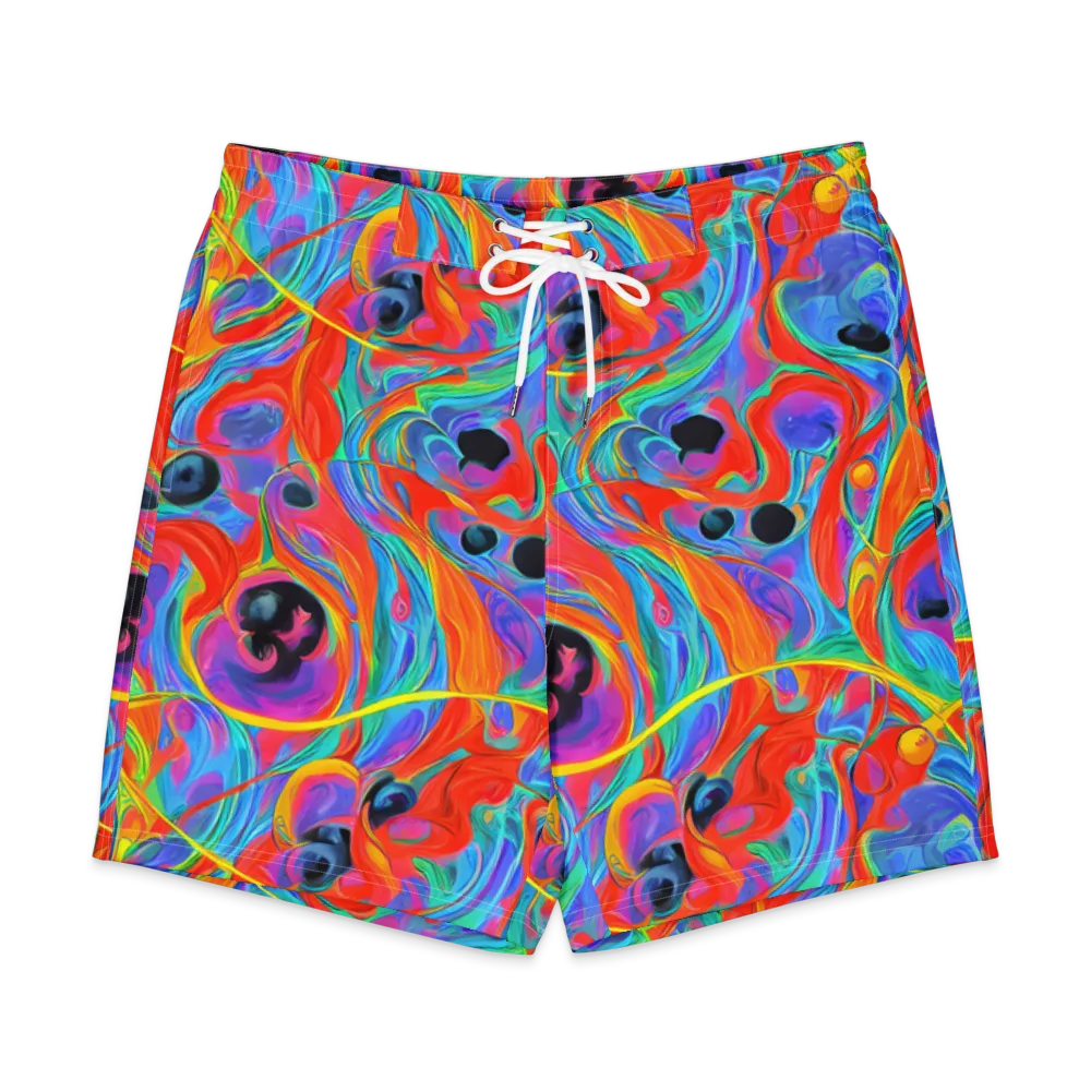 Electric Marbledream on Men's Board Shorts — Front
