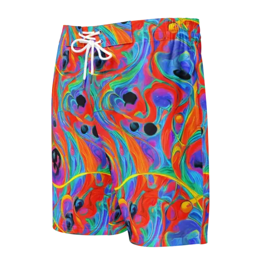 Electric Marbledream on a Men's Board Shorts