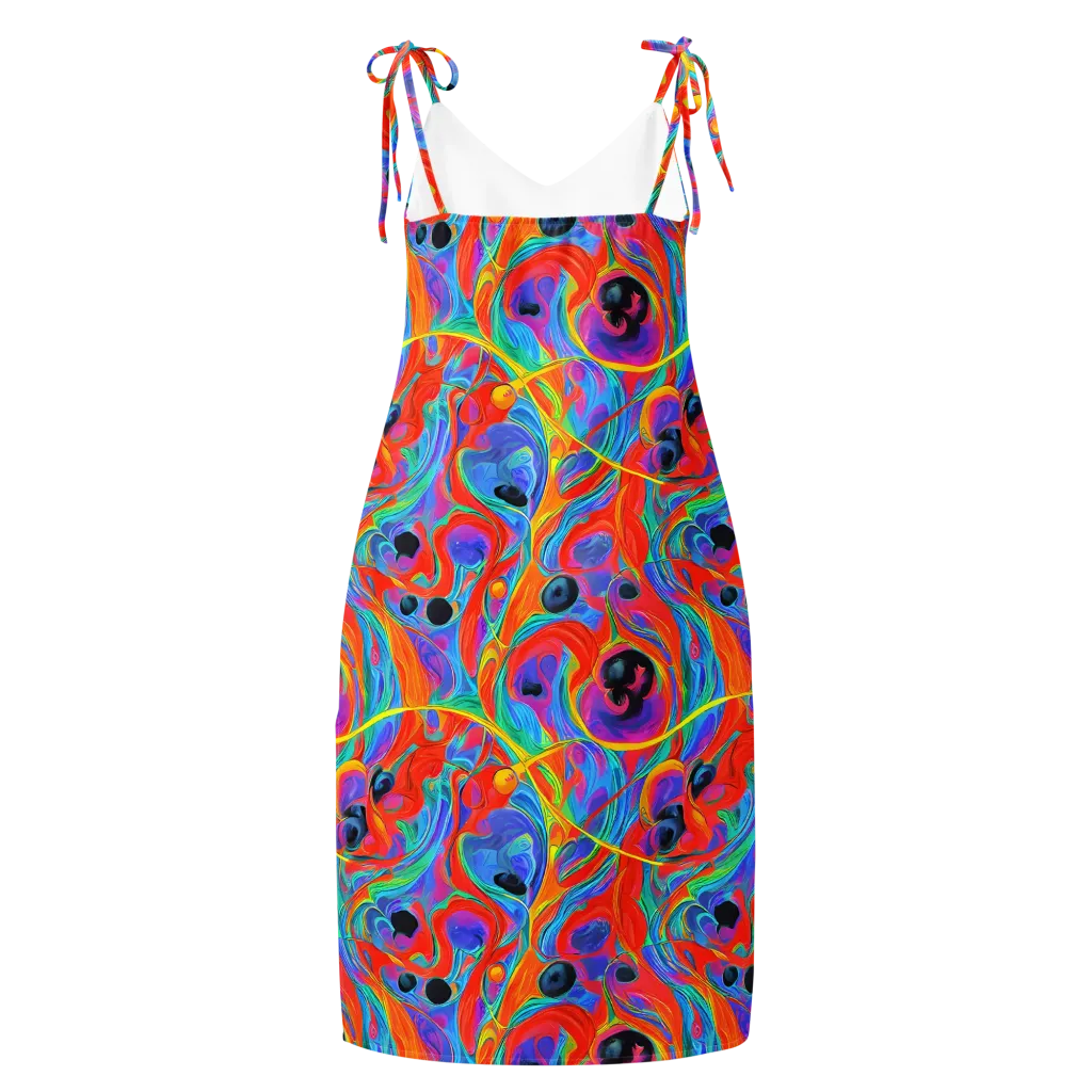 Electric Marbledream on Slip Dress — Back