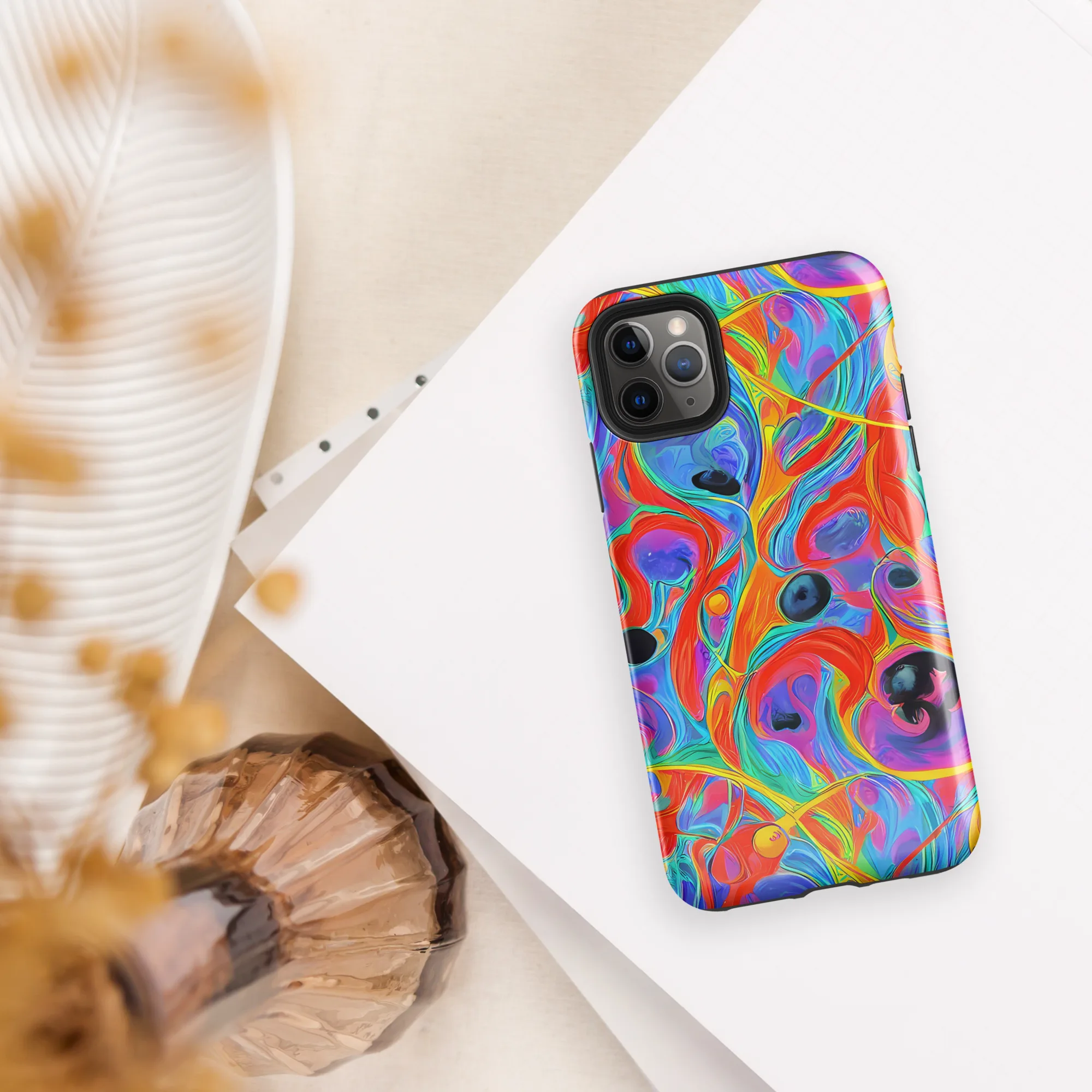 Electric Marbledream on Tough Case for iPhone® — Front