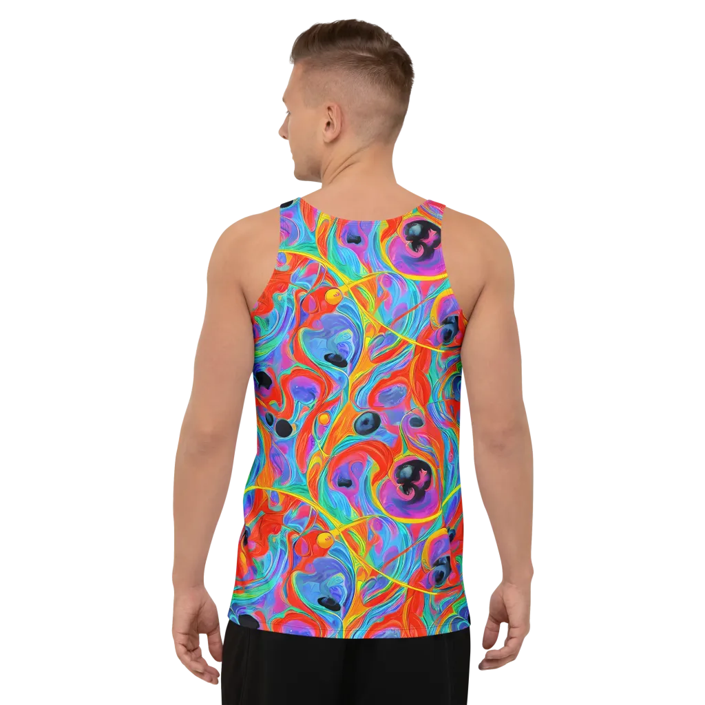 Electric Marbledream on Men's Tank Top — Back