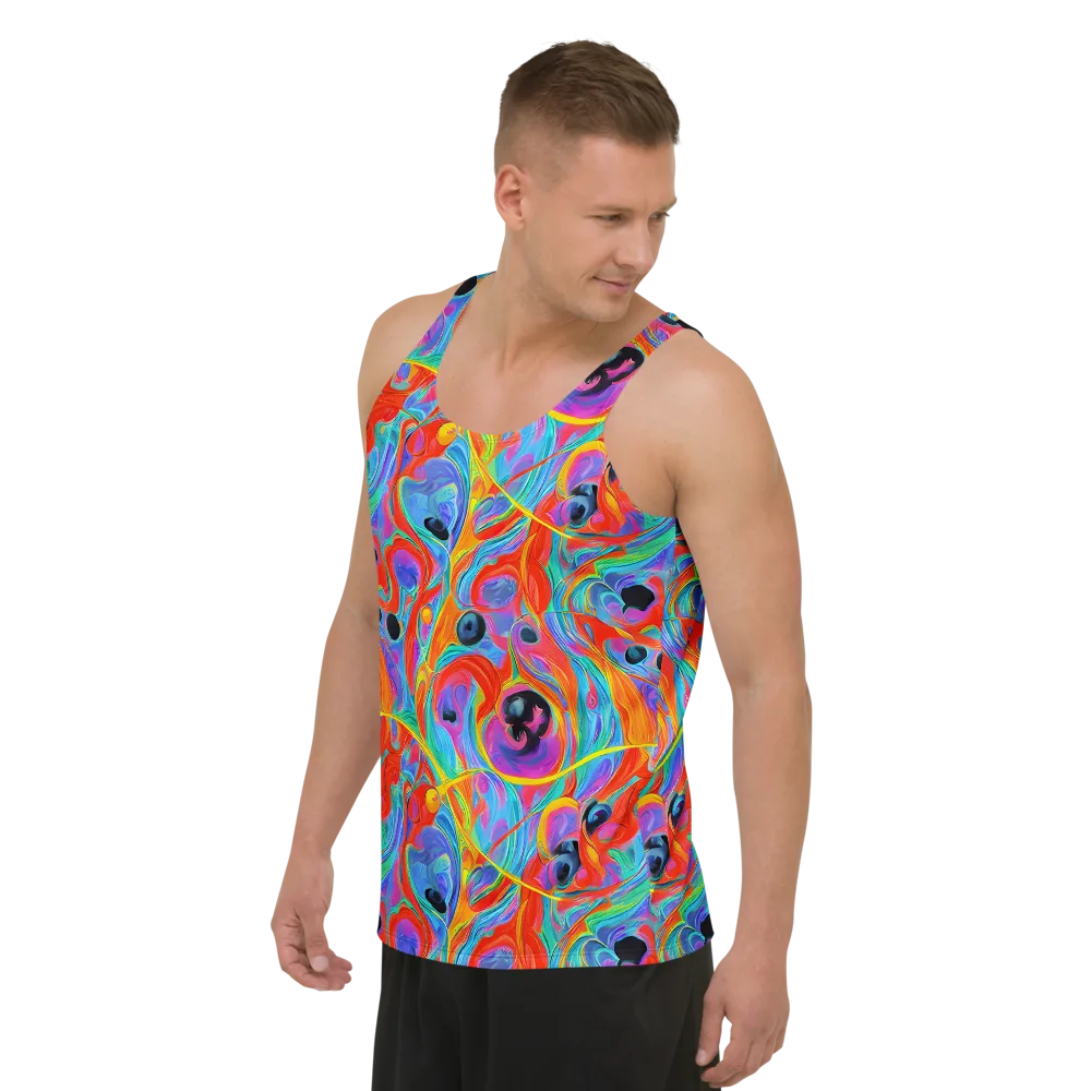 Electric Marbledream on Men's Tank Top — Left Front