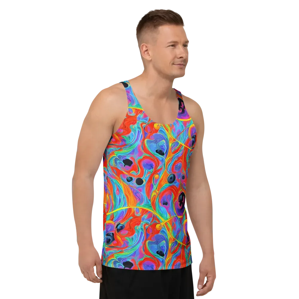 Electric Marbledream on Men's Tank Top — Right Front