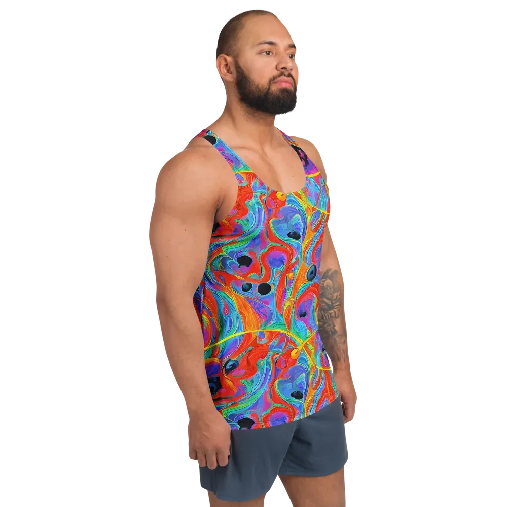 Electric Marbledream on Men's Tank Top — Right Front