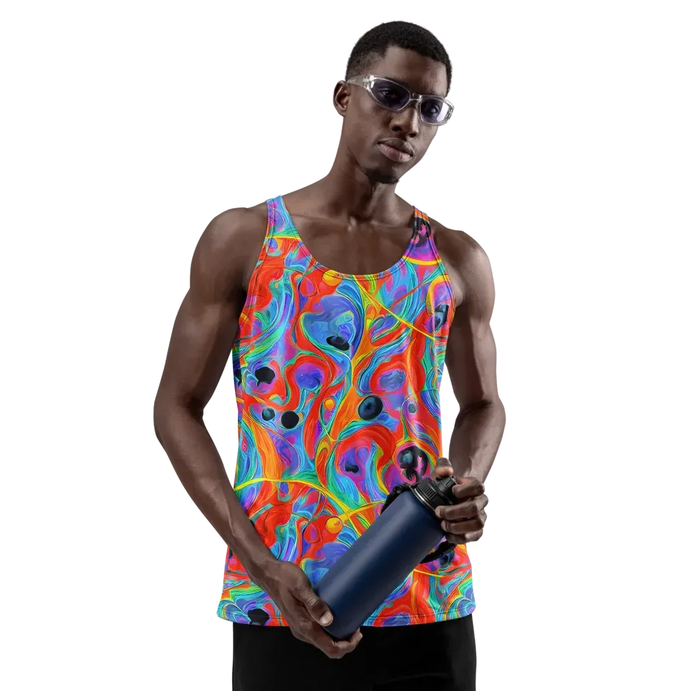 Electric Marbledream on Men's Tank Top — Front