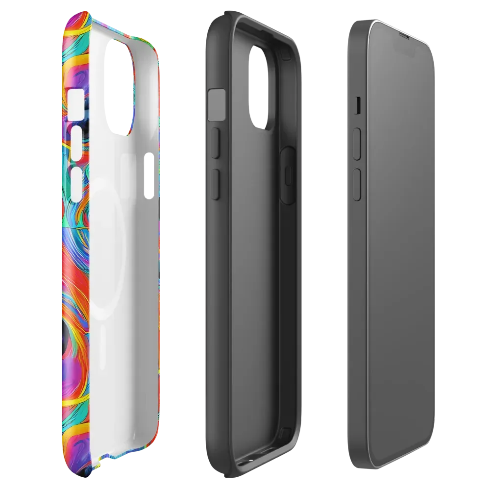 Electric Marbledream on MagSafe Tough Case for iPhone® — Front