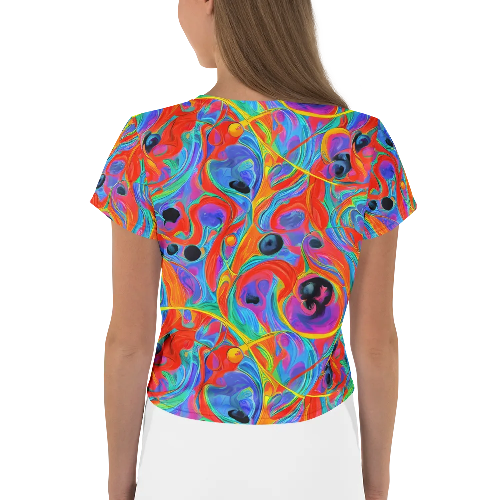 Electric Marbledream on Crop Tee — Back