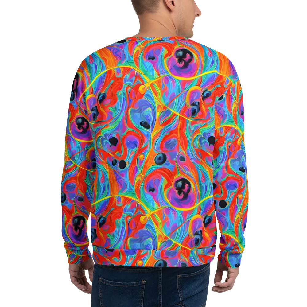 Electric Marbledream on Sweatshirt — Back