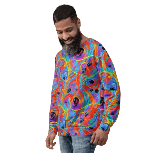 Electric Marbledream on a Sweatshirt