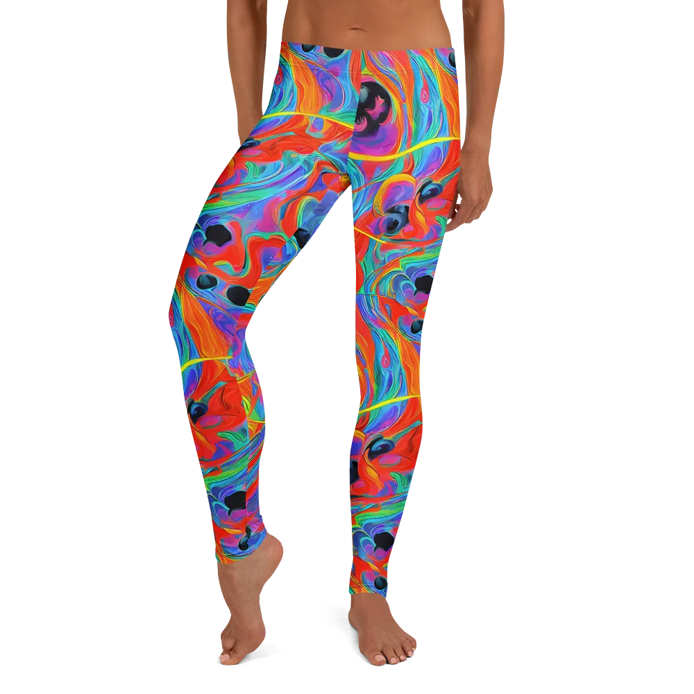 Electric Marbledream on Leggings — Front