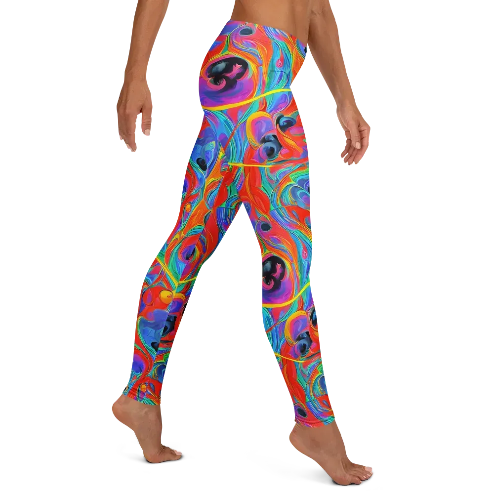 Electric Marbledream on Leggings — Right