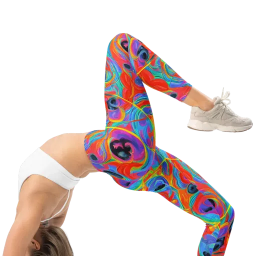 Electric Marbledream on a Leggings