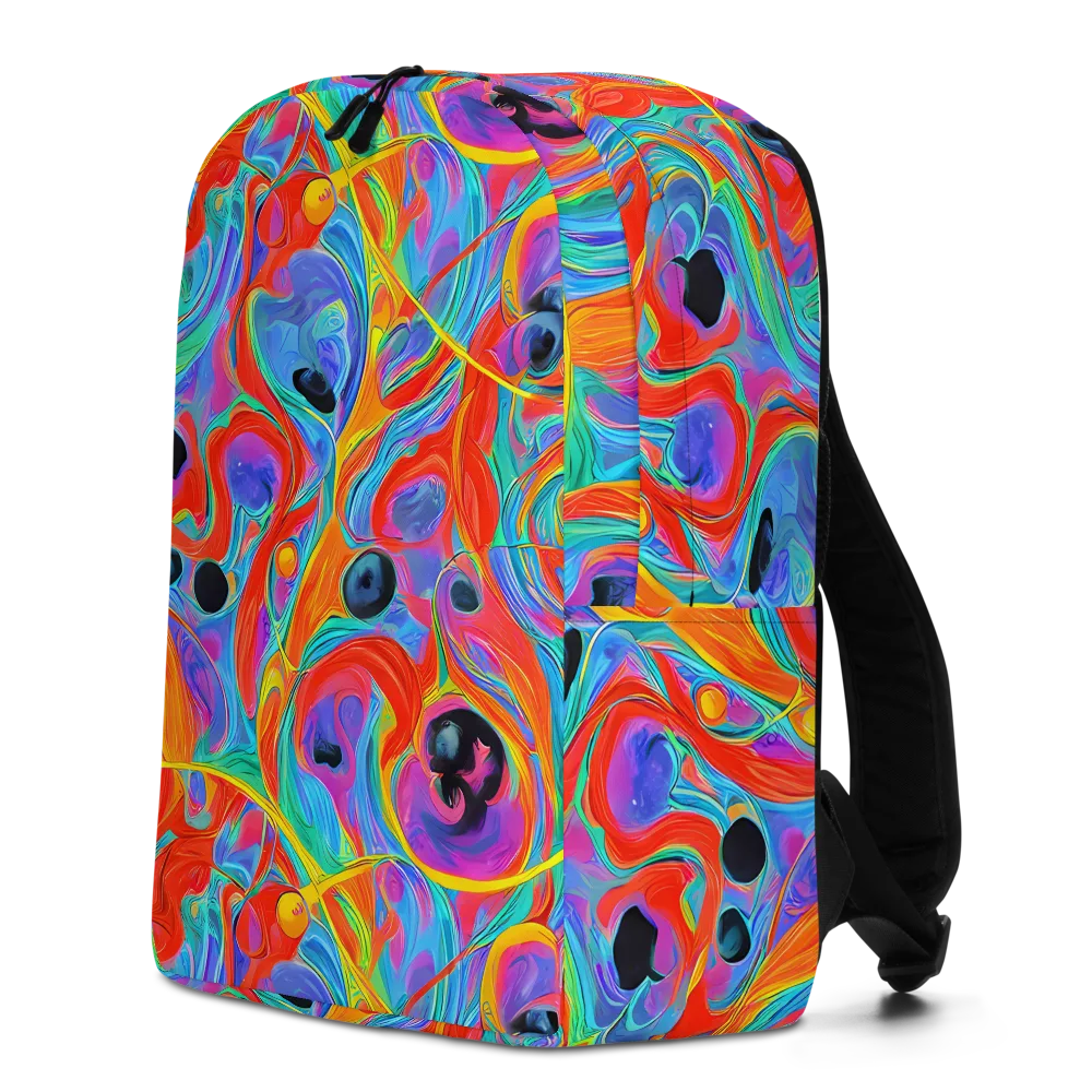 Electric Marbledream on Minimalist Backpack — Left