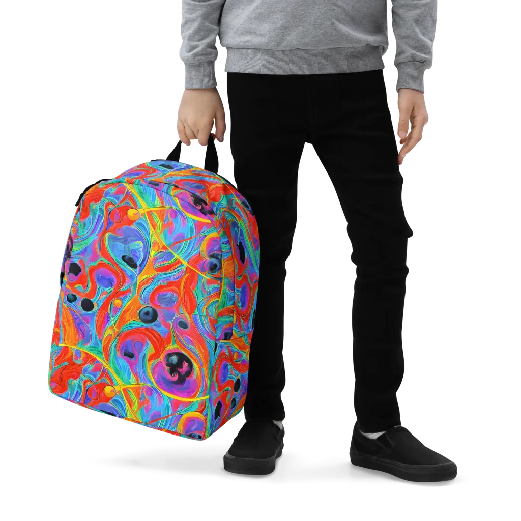 Electric Marbledream on Minimalist Backpack — Zoomed-in