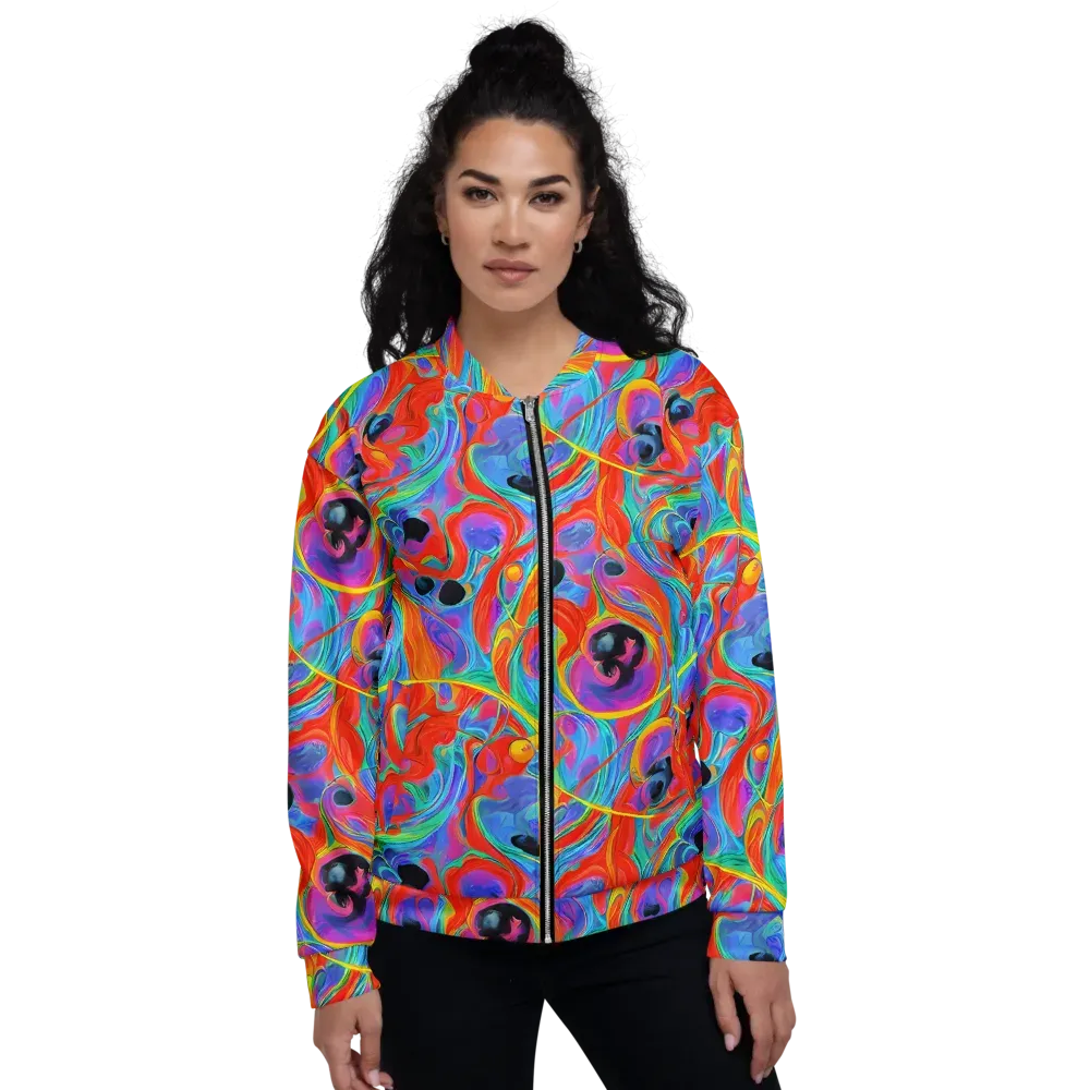 Electric Marbledream on Bomber Jacket — Front