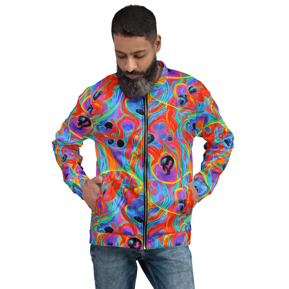 Electric Marbledream on Bomber Jacket — Front