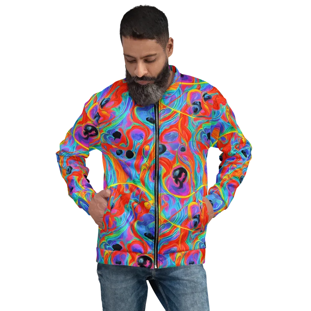 Electric Marbledream on Bomber Jacket — Front