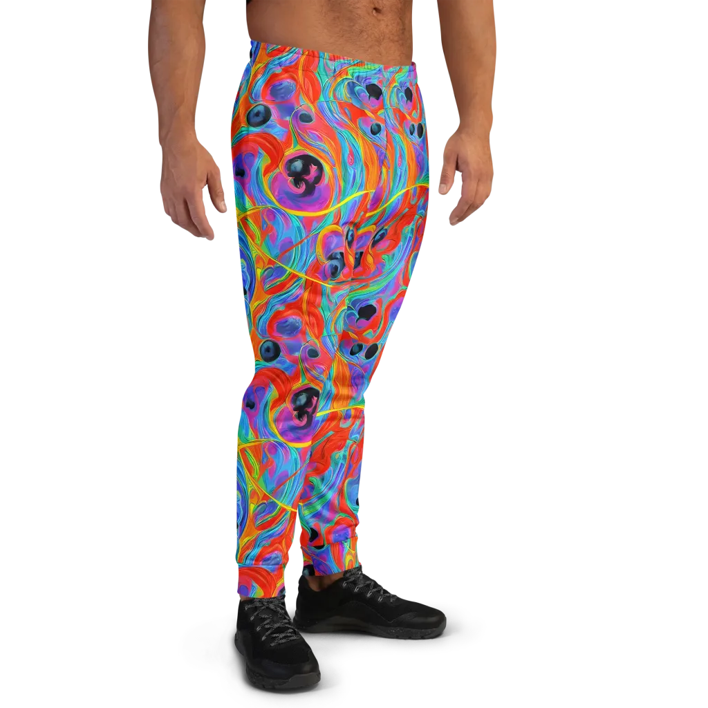 Electric Marbledream on Men's Joggers — Right