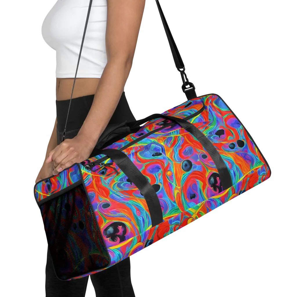 Electric Marbledream on Duffle Bag — Front
