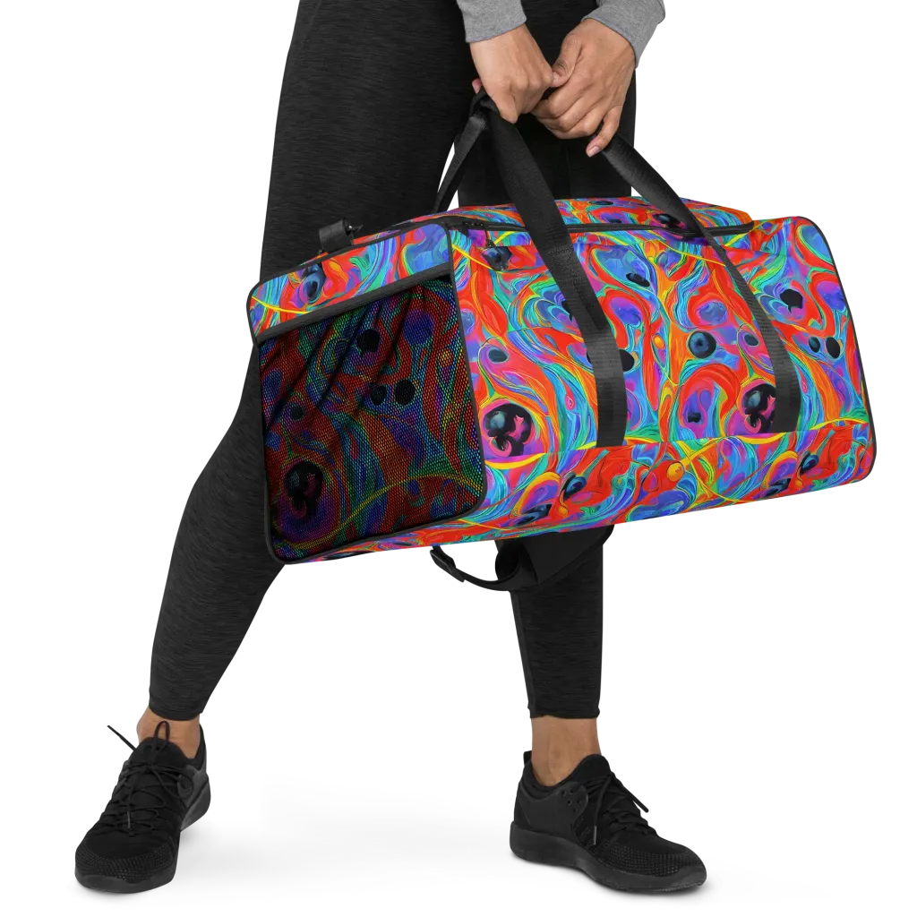 Electric Marbledream on Duffle Bag — Right Front