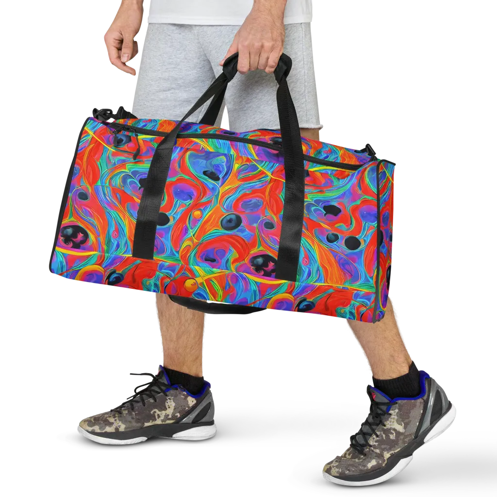 Electric Marbledream on Duffle Bag — Front