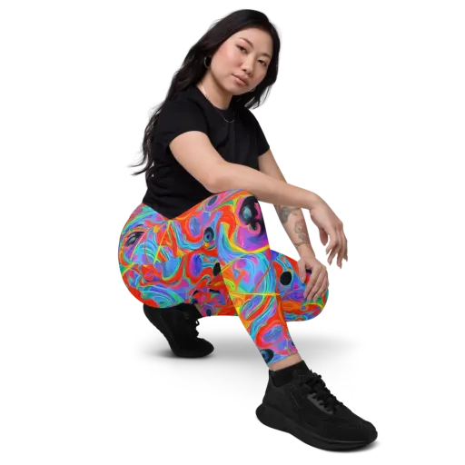 Electric Marbledream on a Leggings with Pockets