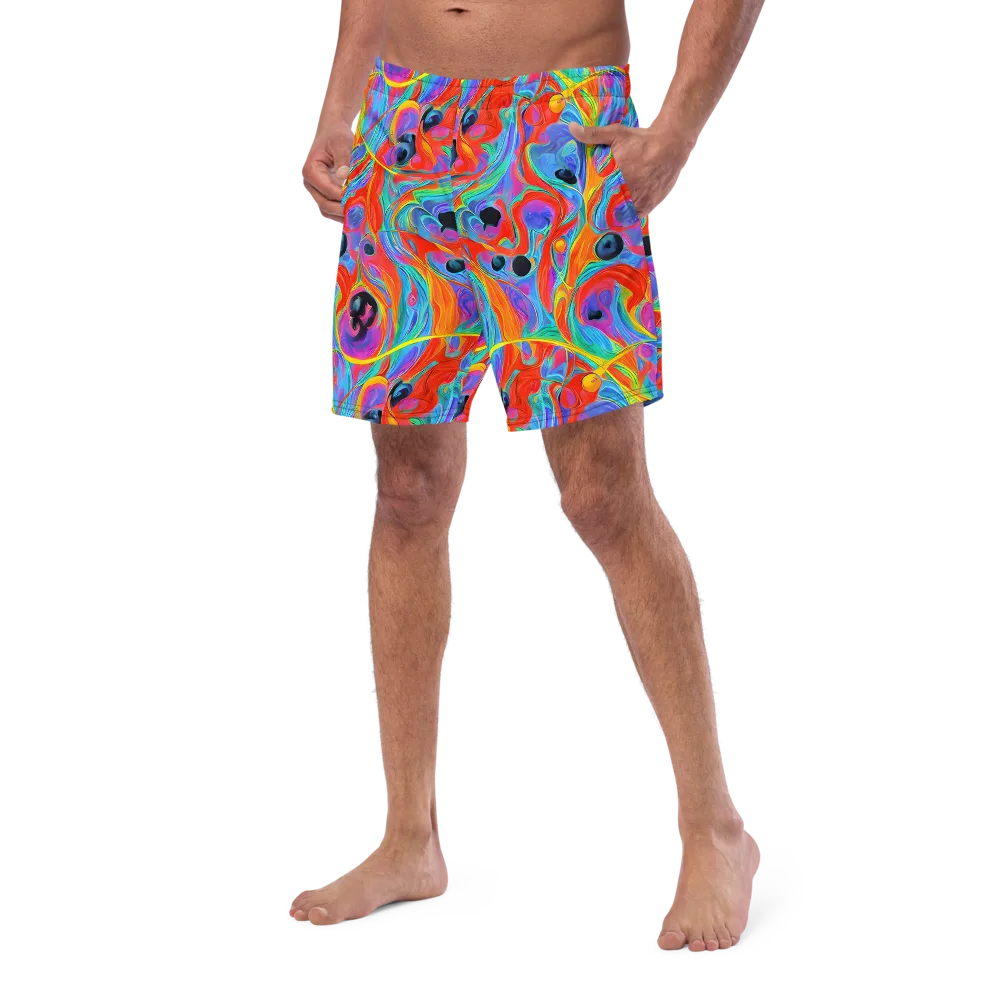 Electric Marbledream on Swim Trunks — Left Front