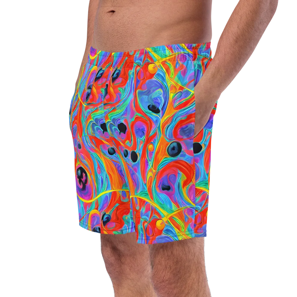 Electric Marbledream on Swim Trunks — Left Front