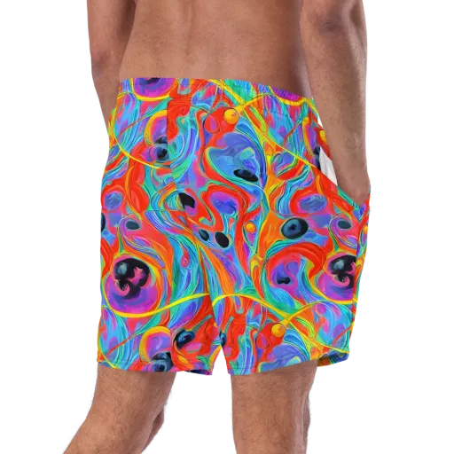 Electric Marbledream on a Swim Trunks