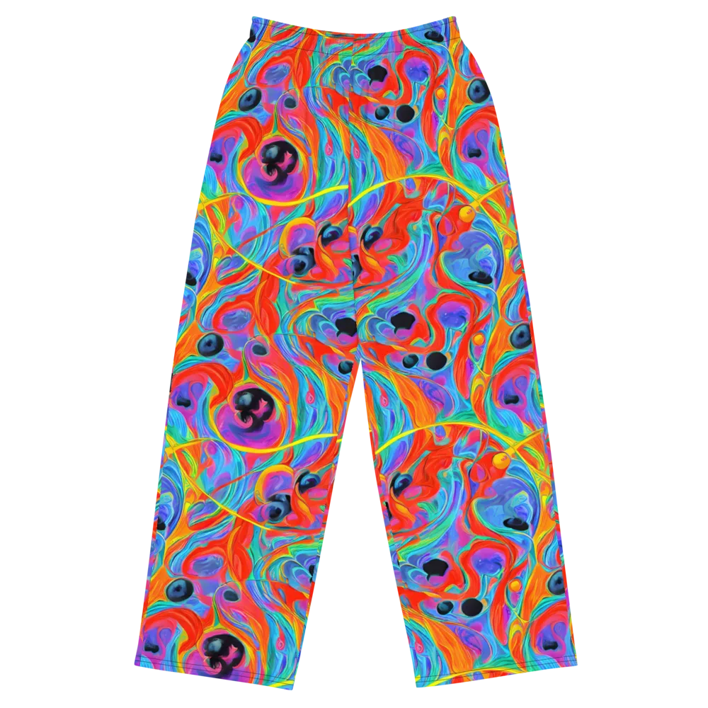 Electric Marbledream on Wide-Leg Pants — Front