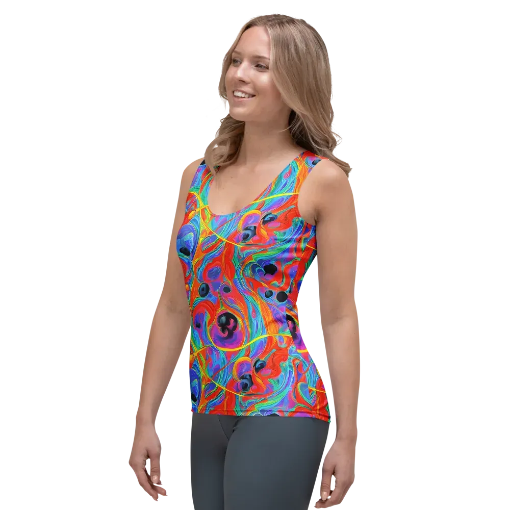 Electric Marbledream on Women's Tank Top — Left Front